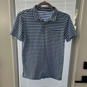 Primary‎ Blue and White Striped Polo